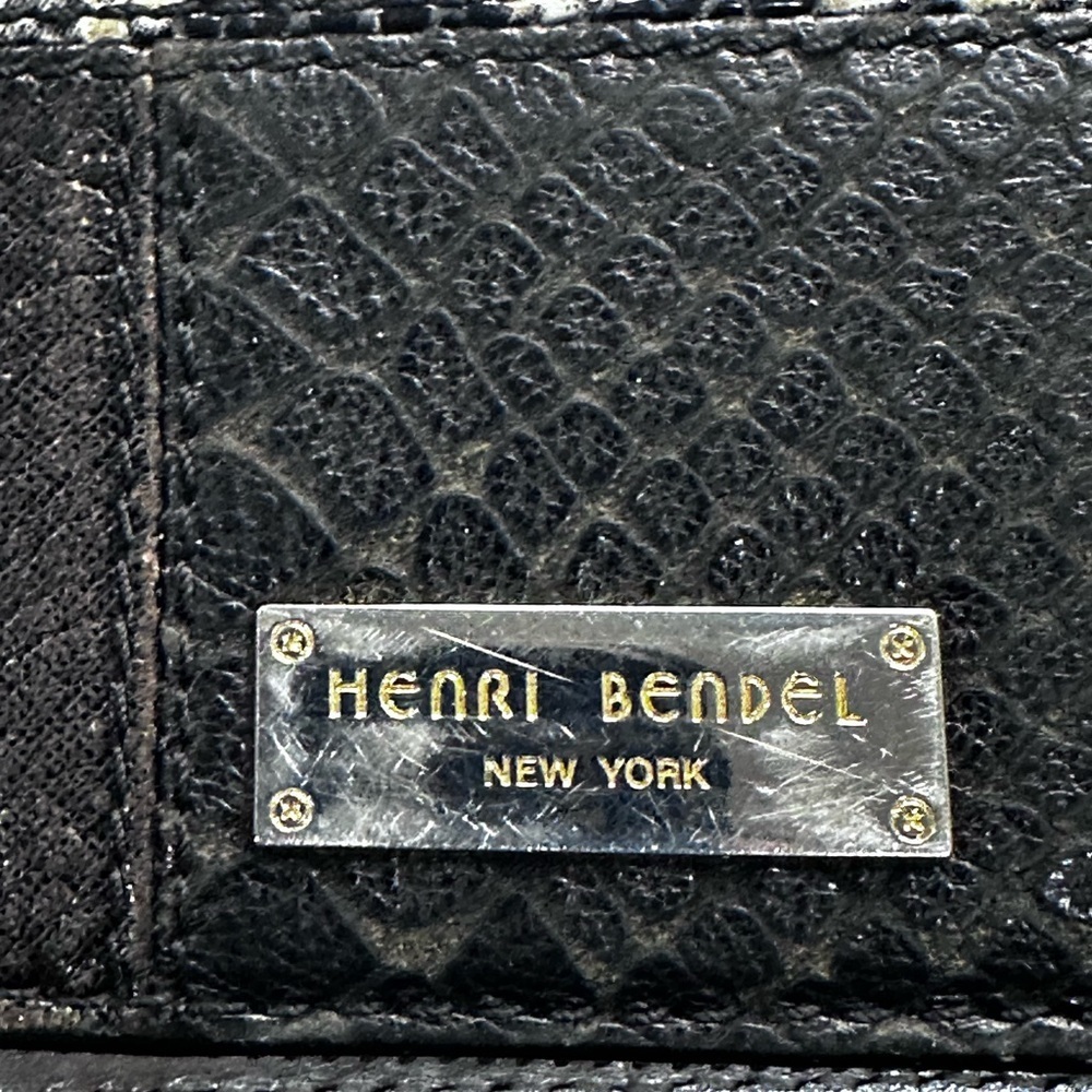 Henri Bendel Snake Skin Patchwork embossed Wallet GUC - Picture 9 of 10